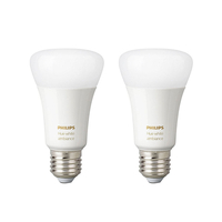 Philips Hue 8.5W White Changing LED Dimmable Bluetooth GLS Bulb - Screw Cap - Pack of 2