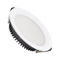 SAMSUNG New Aero Slim Microprismatic 30W Selectable White LED Downlight Cutout 200mm LIFUD Driver - White