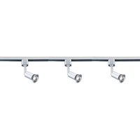 Searchlight Cylindrical Spotlight Head Track Kit - Silver