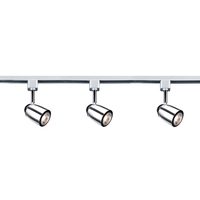 Searchlight Domed Spotlight Head Track Kit - Silver