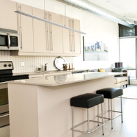 Searchlight LED Bar Ceiling Pendant - Satin Silver