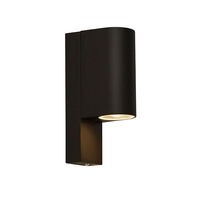 Searchlight Rochester Outdoor Up & Down Porch Wall Light with Dusk to Dawn Sensor - Black