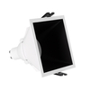 Square Low UGR Downlight Cutout 85x85mm with 6W Cool White LED Bulb - GU10 - Black