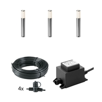 Techmar Plug and Play - Lunia LED Outdoor Bollard Light Kit - 3 Lights