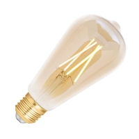 WiZ 6.5W White Changing Dimmable LED Decorative Filament Smart WiFi Amber Squirrel Cage Bulb - Screw Cap