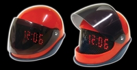 Racing Helmet Alarm Clock - Red