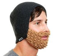 The Beard Beanie - Dark GreyToasted Almond
