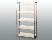 Seconique Flat Packed Charisma White Gloss 5 Shelf Bookcase