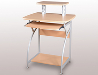 Seconique Flat Packed Chico Natural Beech And Silver Computer Desk