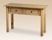 Seconique Flat Packed Panama Pine 2 Drawer Console Table