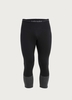 icebreaker 200 ZoneKnit 3/4 Leggings - Black/Jet Heather - M