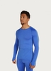 icebreaker 200 ZoneKnit L/S Crew - Brilliant/Baja Blue - XL