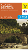 Ordnance Survey Glen Shee & Braemar - OS Explorer OL52 Map