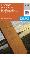 Ordnance Survey Inverness,  Loch Ness & Culloden - OS Explorer 416 Map