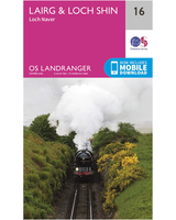 Ordnance Survey Lairg,  Loch Shin & Loch Naver - Landranger 16 Map