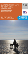 Ordnance Survey Lleyn Peninsula East - OS Explorer 254 Map