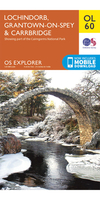 Ordnance Survey Lochindorb,  Grantown-on-Spey & Carrbridge - OS Explorer OL60 Map