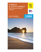 Ordnance Survey Purbeck & South Dorset - OS Explorer OL15 Map