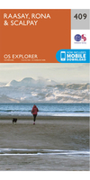 Ordnance Survey Raasay,  Rona & Scalpay - OS Explorer 409 Map