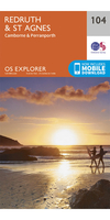 Ordnance Survey Redruth & St Agnes - OS Explorer 104 Map