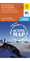 Ordnance Survey Snowdon - OS Explorer Active OL17 Map