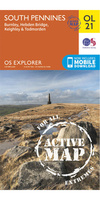 Ordnance Survey South Pennines - OS Explorer Active OL21 Map