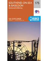 Ordnance Survey Southend-on-Sea & Basildon - OS Explorer 175 Map