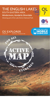 Ordnance Survey The English Lakes - South Eastern Area - OS Explorer Active OL7 Map