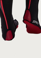 Zone3 Neoprene Swim Socks - Black/Red - S