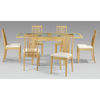 Alaska Glass Extending Dining Table + 6 Dining Chairs
