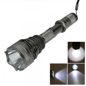 UniqueFire UF-V8 CREE T6 1200LM 5 Mode LED Flashlight Torch Titanium Color
