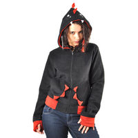 Cupcake Cult By Poizen Industries Monster Design Hoodie (Black/Red)