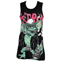 Disturbia Spike Design Vest Dress (Black)