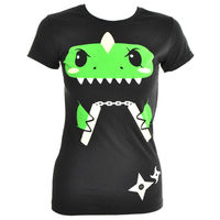 Goodie Two Sleeves Ninja Dino Print Skinny Fit T-Shirt