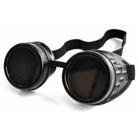 Poizen Industries CG1 Design Steampunk Goggles (Black)
