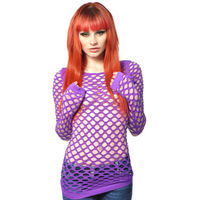 Poizen Industries Purple Net Top