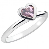 Virtue Heart Beat Sterling Silver Stacking Ring