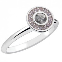 Virtue Target Pink Sterling Silver Stacking Ring