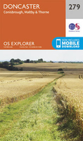 Doncaster - Conisbrough,  Maltby & Thorne OS Explorer Map 279 (paper)