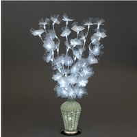 Large Plum Flower Vase With 48 Ice White LEDs 60CM