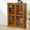 Light Oak Media Storage Cabinet