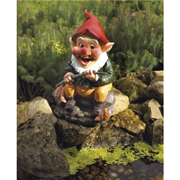 Bermuda Gone Fishing Pond Gnome