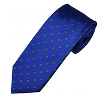 Ascot Blue & Green Polka Dot Silk Men