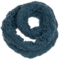 Blue Cable Queen Scarf by Lettuce of London