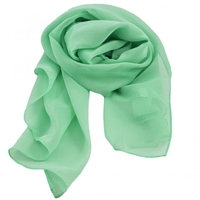 Mint Green Chiffon Scarf