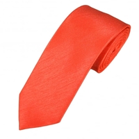 Plain Coral Shantung Men