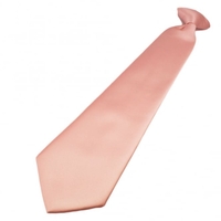 Plain Pink Clip-On Tie