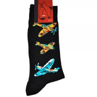 Spitfire Aeroplanes Mens Novelty Socks