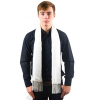 Tootal Ivory Fringed Silk Men