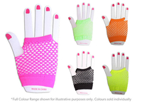 Neon Fishnet Gloves - Neon Green
